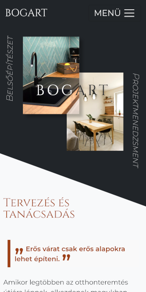 Bogart Stúdió mobil nézet